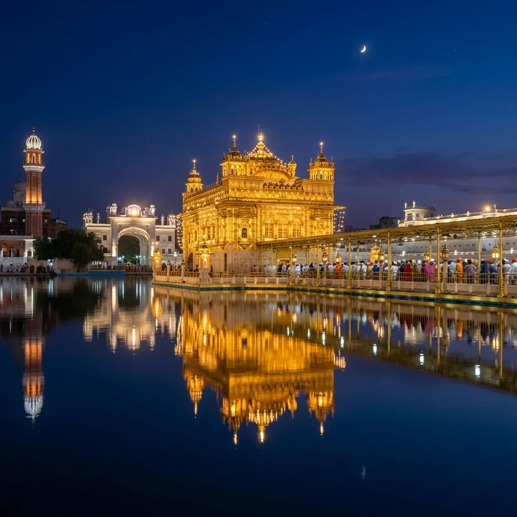 Golden Temple at Dusk